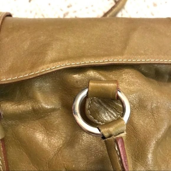 Helen Welsh Vintage Retro Green Leather Shoulder Baguette Purse Bag - Picture 7 of 16